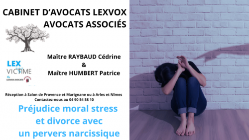 Préjudice moral stress et divorce pervers narcissique