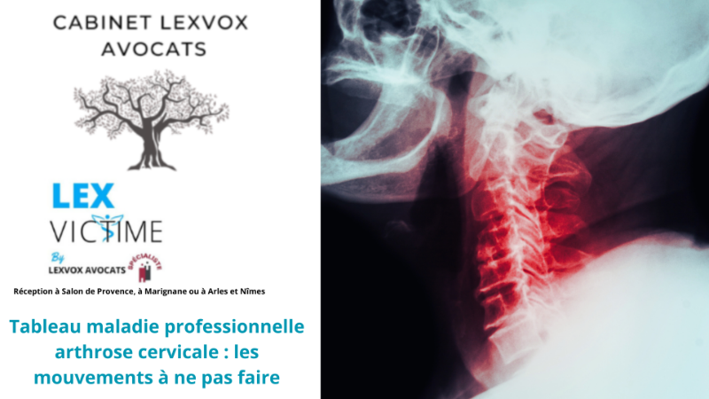 Tableau maladie professionnelle arthrose cervicale : les ...