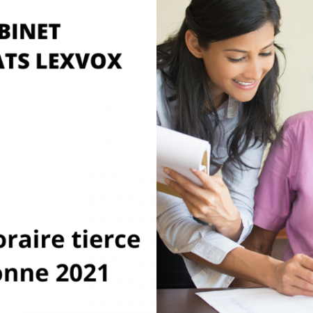 Taux horaire tierce personne 2021