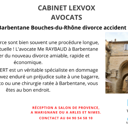 Avocat Barbentane Bouches-du-Rhône divorce accident pénal