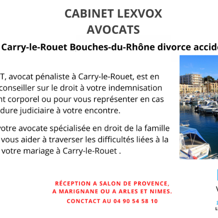 Avocat Carry-le-Rouet Bouches-du-Rhône divorce accident pénal