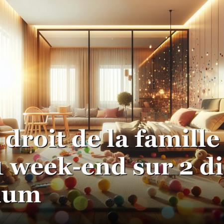 Avocat droit de la famille et garde 1 week-end sur 2 distance maximum