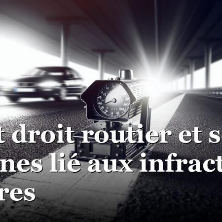 Avocat droit routier et son domaines lié aux infractions routières