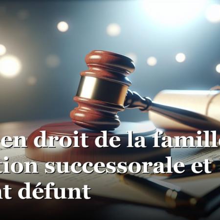 Avocat en droit de la famille pour dévolution successorale et conjoint défunt