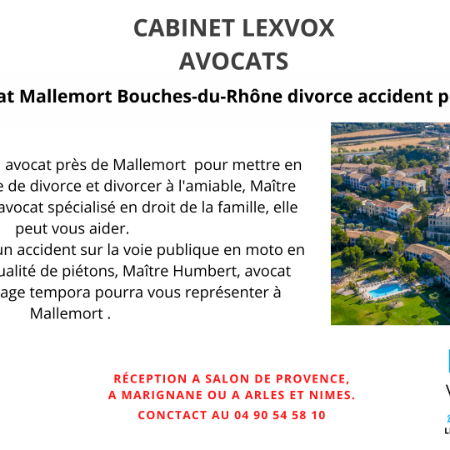 Avocat Mallemort Bouches-du-Rhône divorce accident pénal