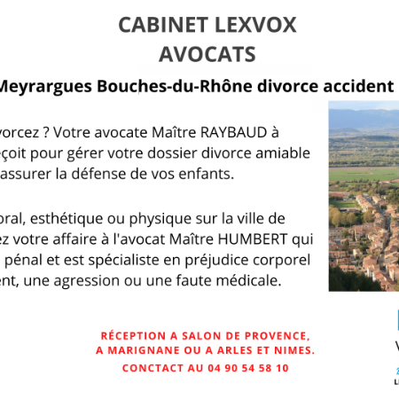 Avocat Meyrargues Bouches-du-Rhône divorce accident pénal