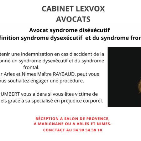 Avocat syndrome diséxécutif  définition syndrome dysexécutif  et du syndrome frontal