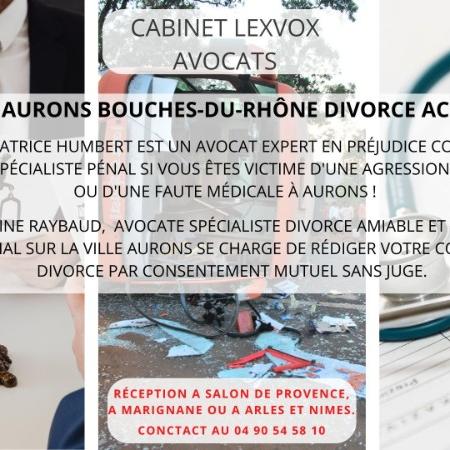 Avocat Aurons divorce accident pénal dans les Bouches-du-Rhône