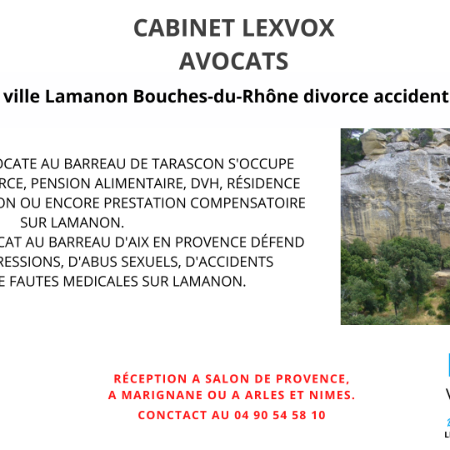 Avocat ville Lamanon Bouches-du-Rhône divorce accident pénal