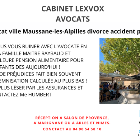 Avocat ville Maussane-les-Alpilles divorce accident pénal
