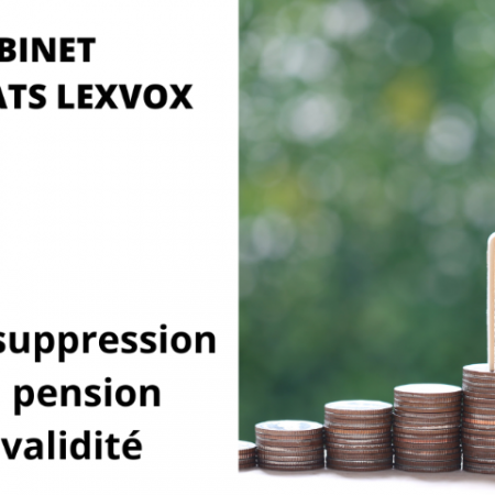 Cas de suppression de la pension d'invalidité