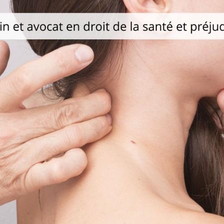 Coup du lapin et avocat en droit de la santé et préjudice corporel