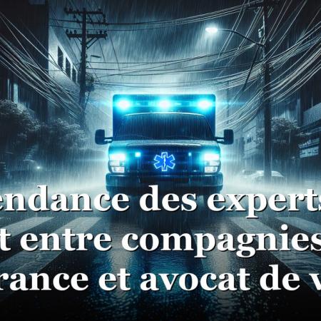 Indépendance des experts, un combat entre compagnies d’assurance et avocat de victime