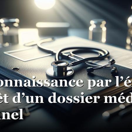 La reconnaissance par l’état de l’intérêt d’un dossier médical personnel