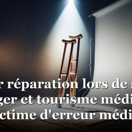Obtenir réparation lors de soins à l'étranger et tourisme médical pour victime d'erreur médicale