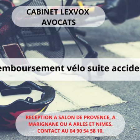 Remboursement vélo suite accident