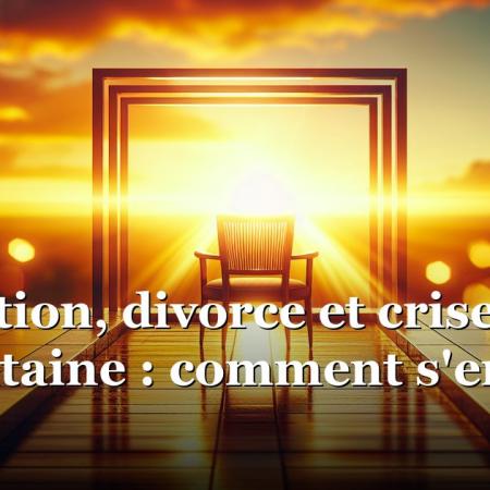 Séparation, divorce et crise de la quarantaine : comment s'en sortir ? Séparation, divorce et crise de la quarantaine : comment s'en sortir ?