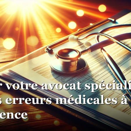 Trouver votre avocat spécialisé dans les erreurs médicales à Salon de Provence
